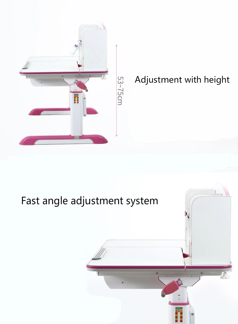Многофункциональный Детский стол для обучения и стул, набор для хранения, письменный стол, креативный двойной спинкой стул с колесом, Регулируемый угол наклона
