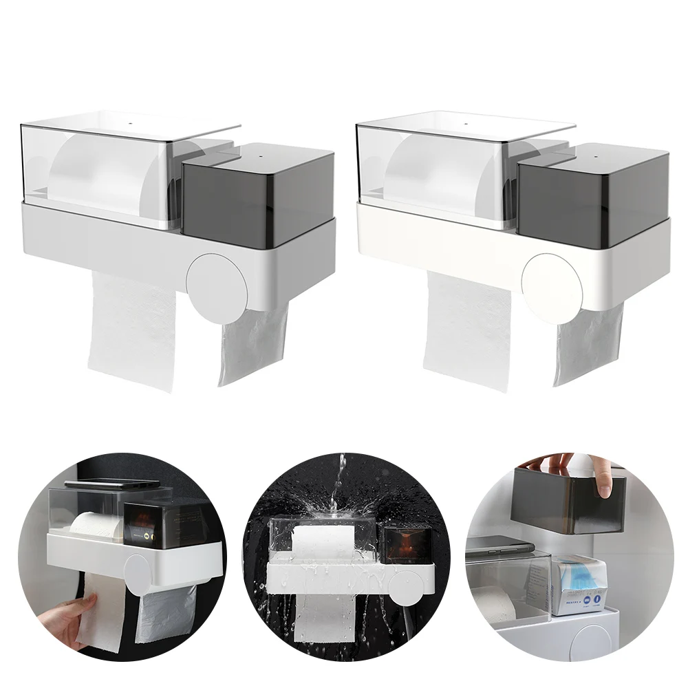 

Multi-purpose toilet paper holder Shelf Storage Organizerfor Bathroom paper towel away from water Storage Rack Home Storage Tool