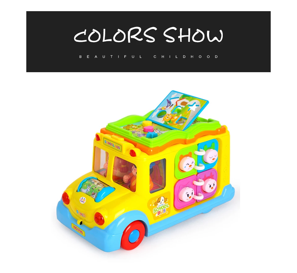 school bus learning toy