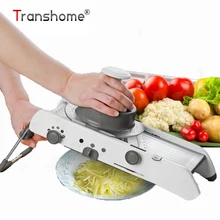 Transhome измельчитель для овощей слайсер регулируемое ручное устройство для резки картофеля резак огурец морковь Терка гаджеты для кухни инструменты