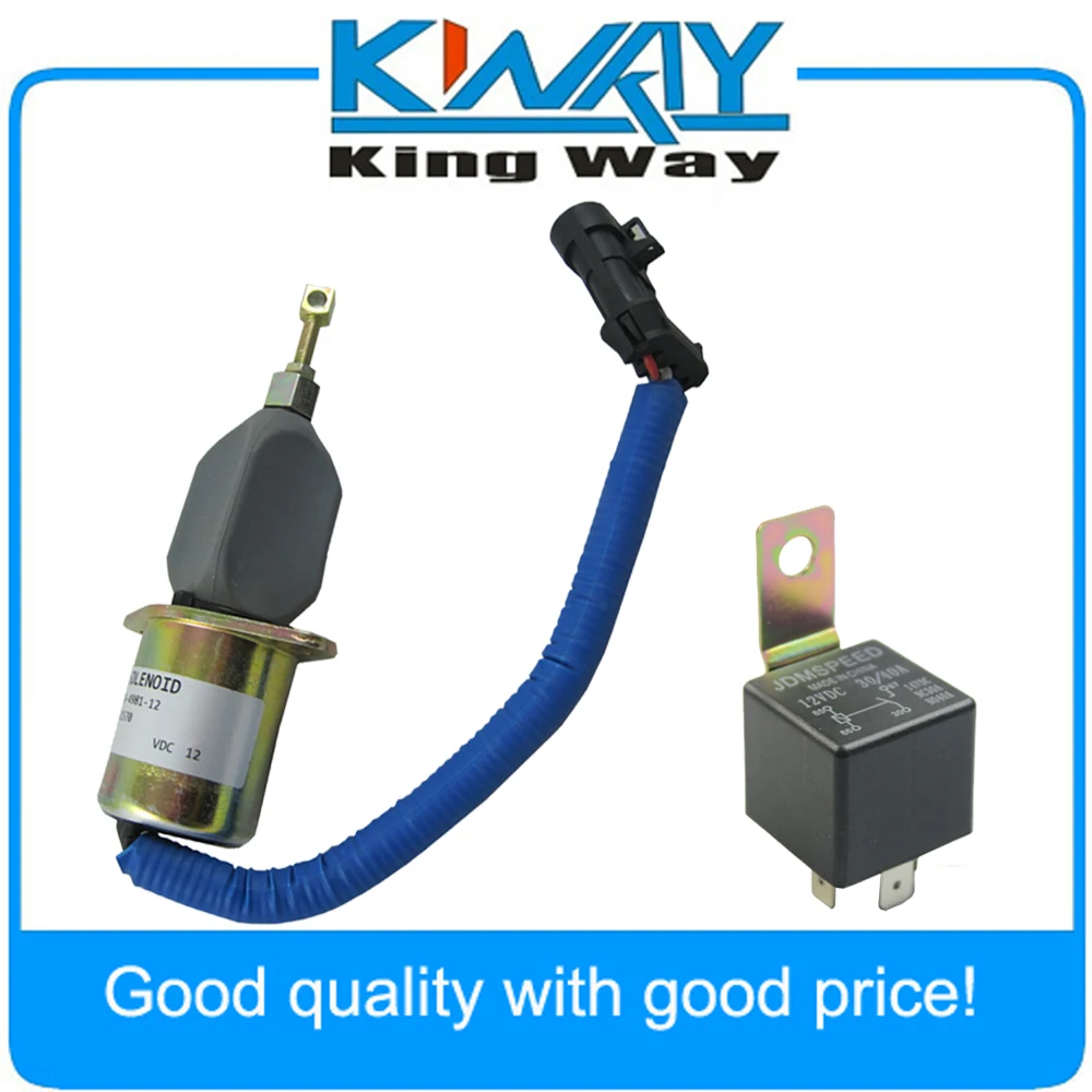 Fuel Shut Off Solenoid 5016244AA & Relay Fits For Dodge Diesel Cummins