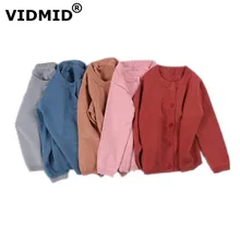 VIDMID baby Girls cardigan Children sweatercoat Kids Sweater Baby Jacket Girl Outwear Winter Autumn coat Clothes toddler 7050 01 baby jacket spring summer girls sun protective clothing children outwear cardigan girl leisure thin clothes floral sweatshirt