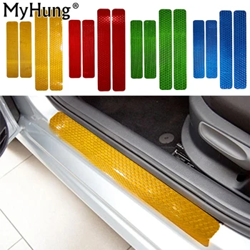 

For Chevrolet Aveo Sonic 2011 To 2013 Car Door Sill Scuff Welcome Pedal Threshold Reflective Protect Stickers 4pcs Car Styling