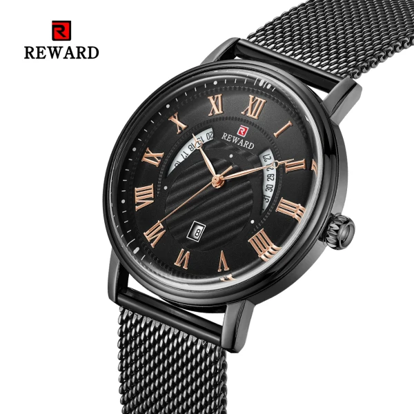 Премиум часы Топ бренд ультра-тонкие мужские часы Роскошные Бизнес Мужские часы Авто Дата модные водонепроницаемые мужские часы Relogio Reloj - Цвет: black