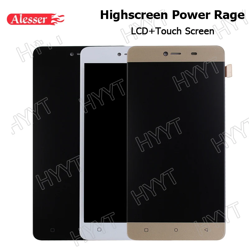 

Alesser For HighScreen Power Rage BLU Energy x2 E050U LCD Display Touch Screen Assembly Repair Parts 5 Inch Replacement +Tools