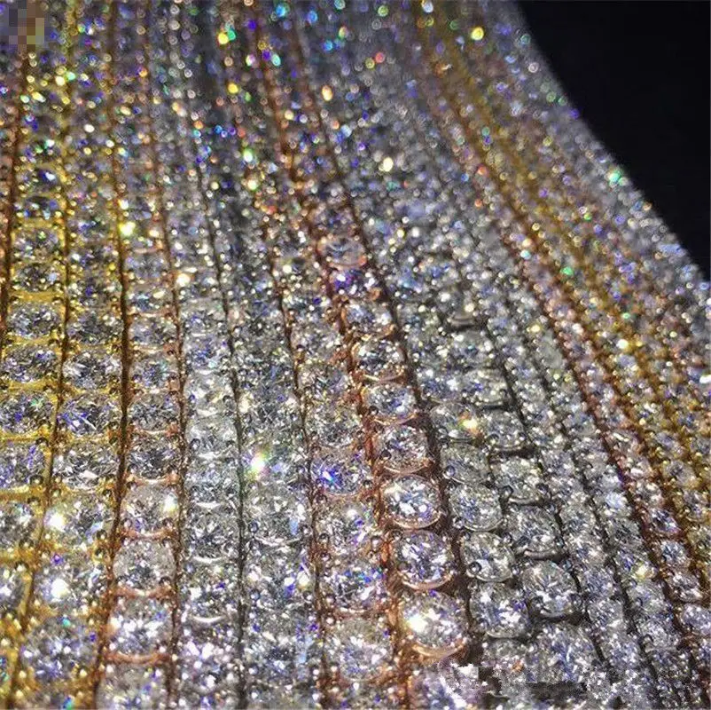 

Luxury Female Silver Gold Color Chain Necklace Crystal Small Round Zircon Necklaces For Women Vintage Punk Party Wedding Jewelry