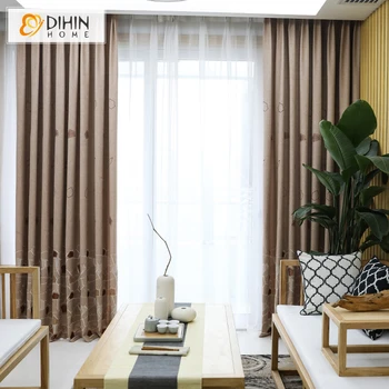 

Modern Geometric Pattern Blackout Curtains Customized Window Treatment For Living Room 1 Panel