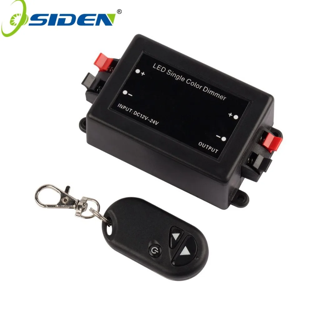 

New RF LED Dimmer Wireless Brightness 3 Keys Remote Controller DC 12V 24V 8A 96W 192W for 5050 3528 Single Color Strip Lights