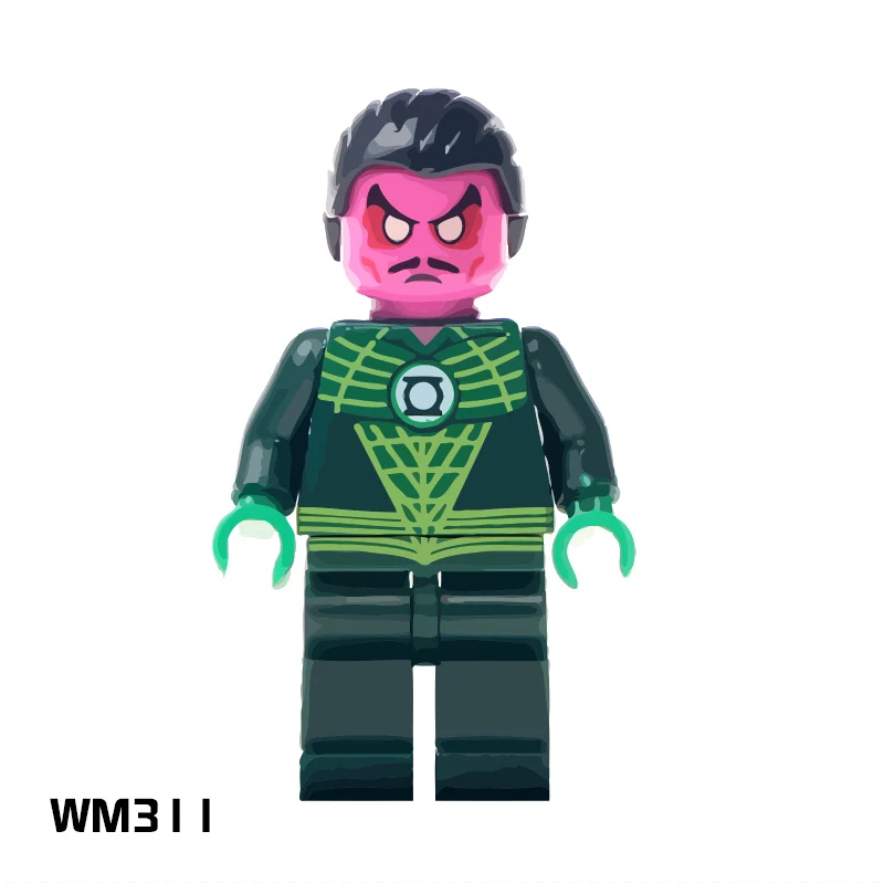 

Building Blocks Single Sale WM311 Sinestro DC Super Hero Justice League DC Comics Unlimited Children Gift Toys WM6002