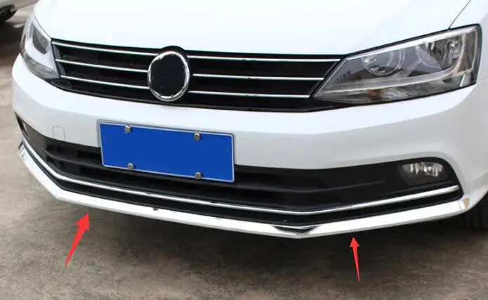 

2015-2018 for Volkswagen sagitar front bar lower lip decoration bright medium net front bumper bumper sticker