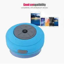 Q9 ванная комната мини Водонепроницаемый Hands-Free BT динамик с микрофоном присоской синий