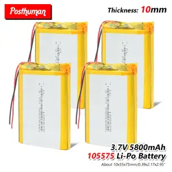 105575 3,7 в 5800 мАч литиевая батарея Замена Li-Po литиевая литий-полимерная батарея Замена батареи для планшета DVD карманный персональный