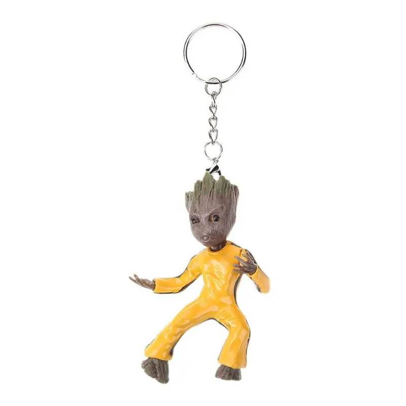 Baby Groot Tree Man Grootted фигурка брелок Подвеска двери автомобиля брелок игрушки на цепочке для ключей вечерние подарки