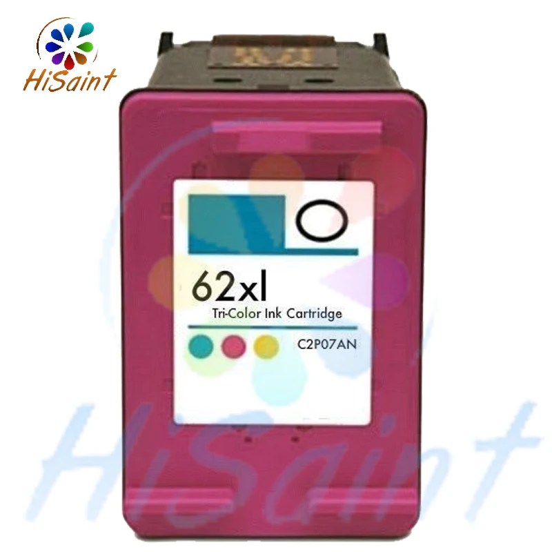 For HP 62XLBK+C High Yield Black Tri color reman Ink Cartridge with chip suit 5660 5740 5742