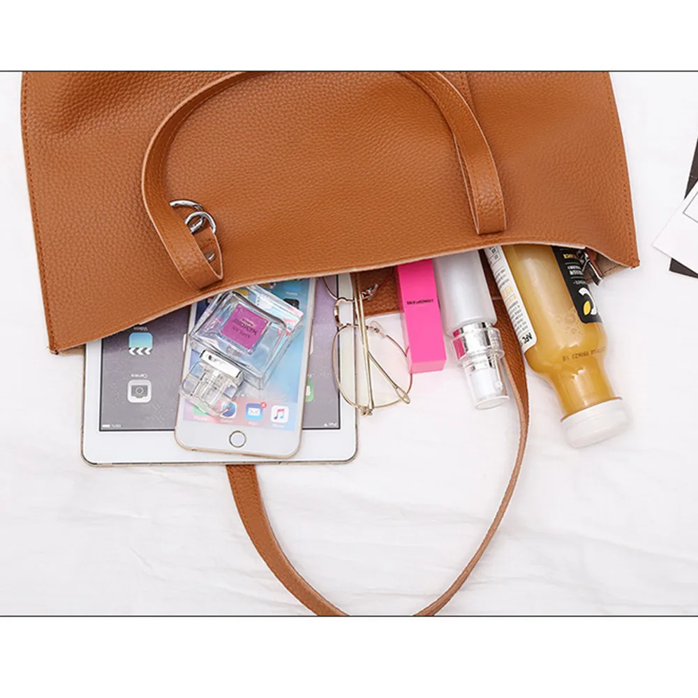 Xiniu 3 шт. женская сумка с рисунком личи, Высококачественная кожаная сумка-мессенджер на плечо с сумочкой, клатч, кошелек, Повседневная модная сумочка