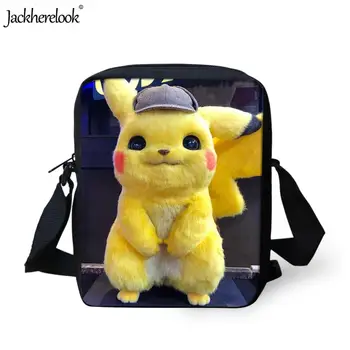 

Jackherelook 2019 New Movie Pokemon Detective Pikachu Print Kids Schoolbags Nursery School Mini Crossbody Bags Boy Girl Satchel