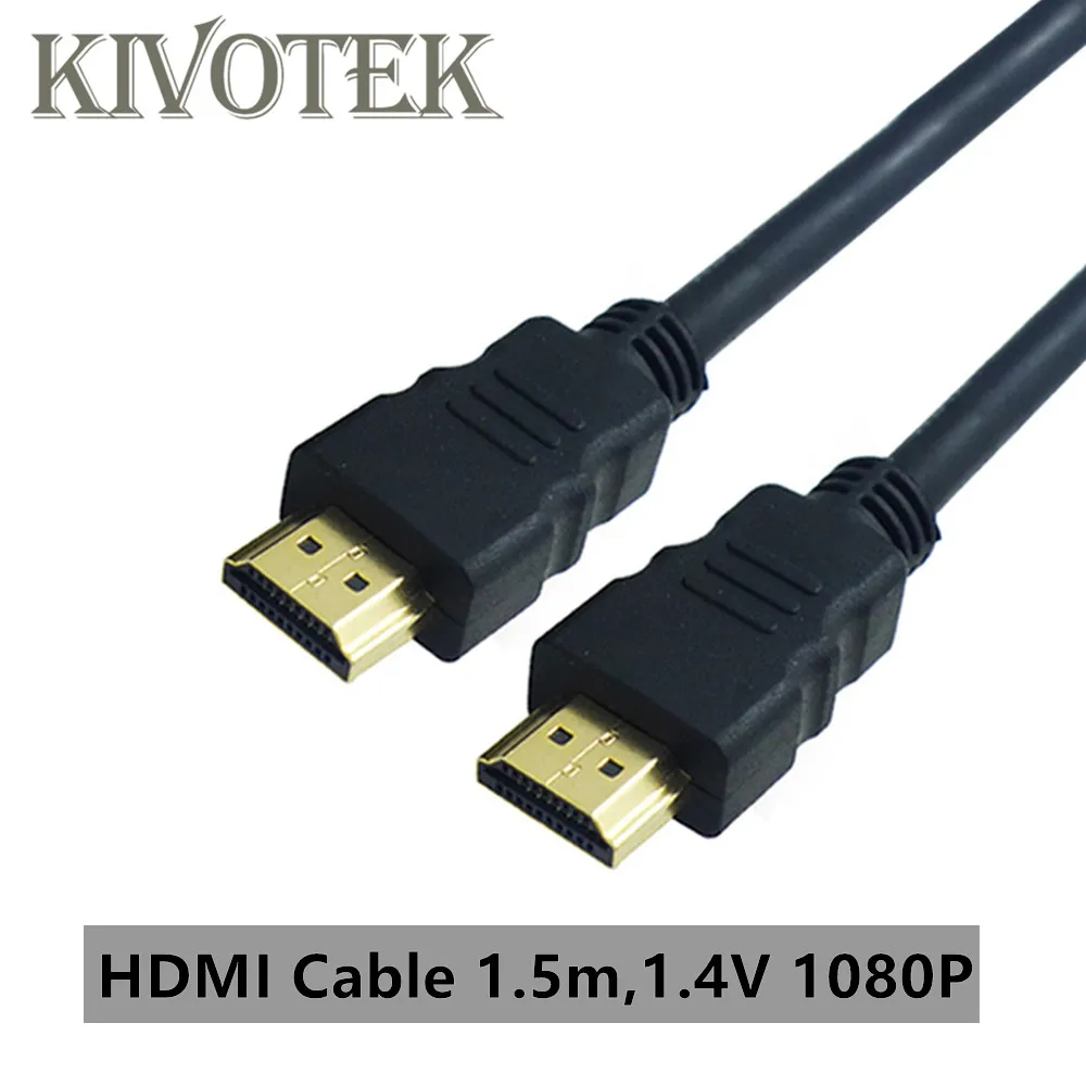 

New HDMI Cable1.5m with Hdmi to hdmi Male to male Connector,V1.4 Full HD1080P 3D AV Gold Plated Flat Cables for HDTV Hot Sale