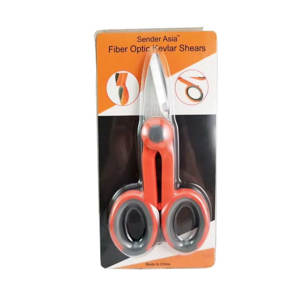 Multipurpose Electrical Fiber Optic Scissors Kevlar Shears Wire Cutter (7)