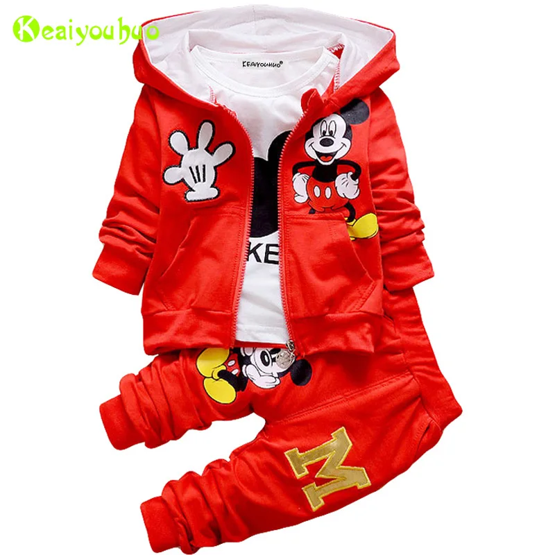 

Children Boys Clothes 2018 Autumn Winter Girls Clothes Coat+T-shirt+Pant 3pcs Outfit Kids Boy Sport Suit For Girls Clothing Sets