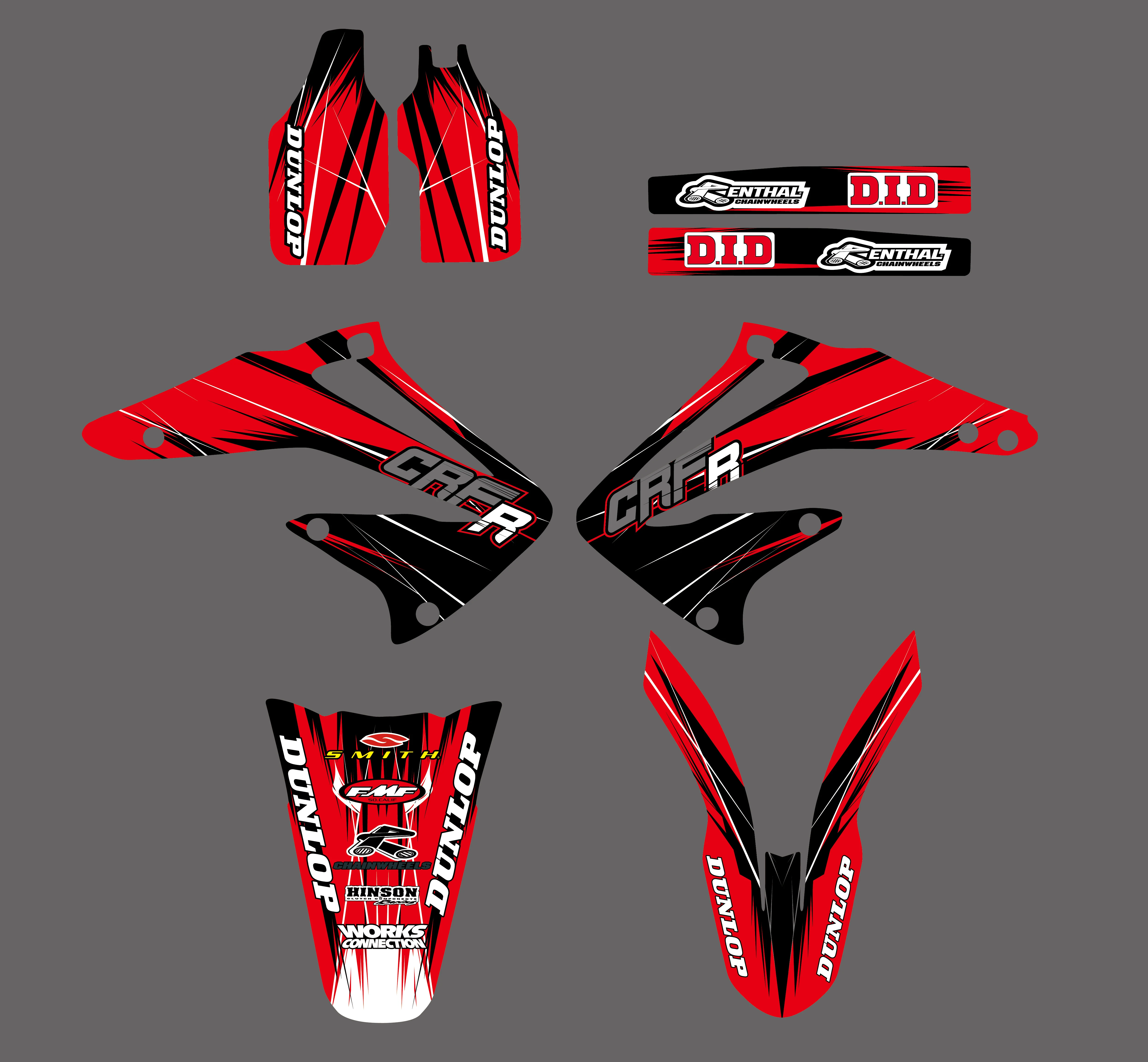 NICECNC набор графических наклеек для Honda CRF450R CRF450 CRF 450 450R 2002 2003 2004 новые