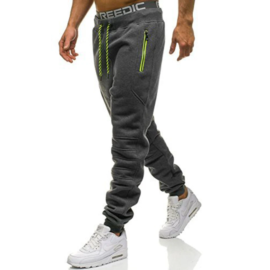 Letter Printed Loose Sport Pants Men Jogging Pants Gym Hombre Mens ...