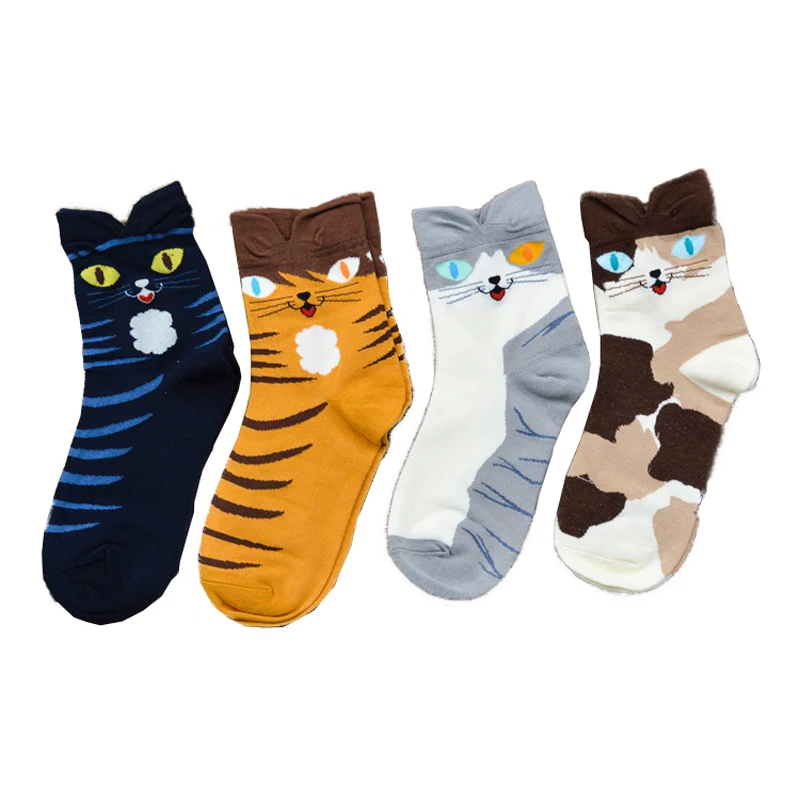 1ペアかわいい漫画面白い靴下メンズノベルティ靴下アートcalcetines meias homensカラフル足首靴下