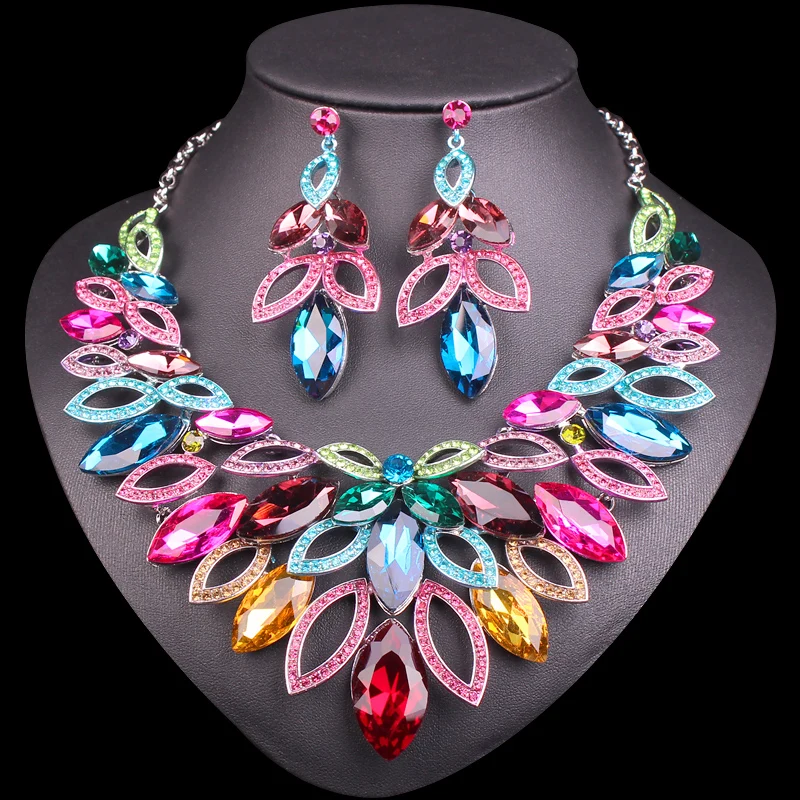 Fashion Bridal Jewelry Sets Wedding sets Necklace Earrings sets for