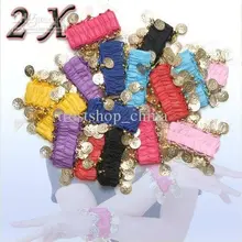 Костюм для танца живота запястья лодыжки манжеты для рук браслеты матч бедра шарф обертывание аксессуары для танцев 2 шт = 1 пара