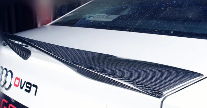 For Audi A4 B8 B8.5 Car Decoration High Quality Carbon Fiber Rear Trunk Spoiler 2009- 2012 R Style