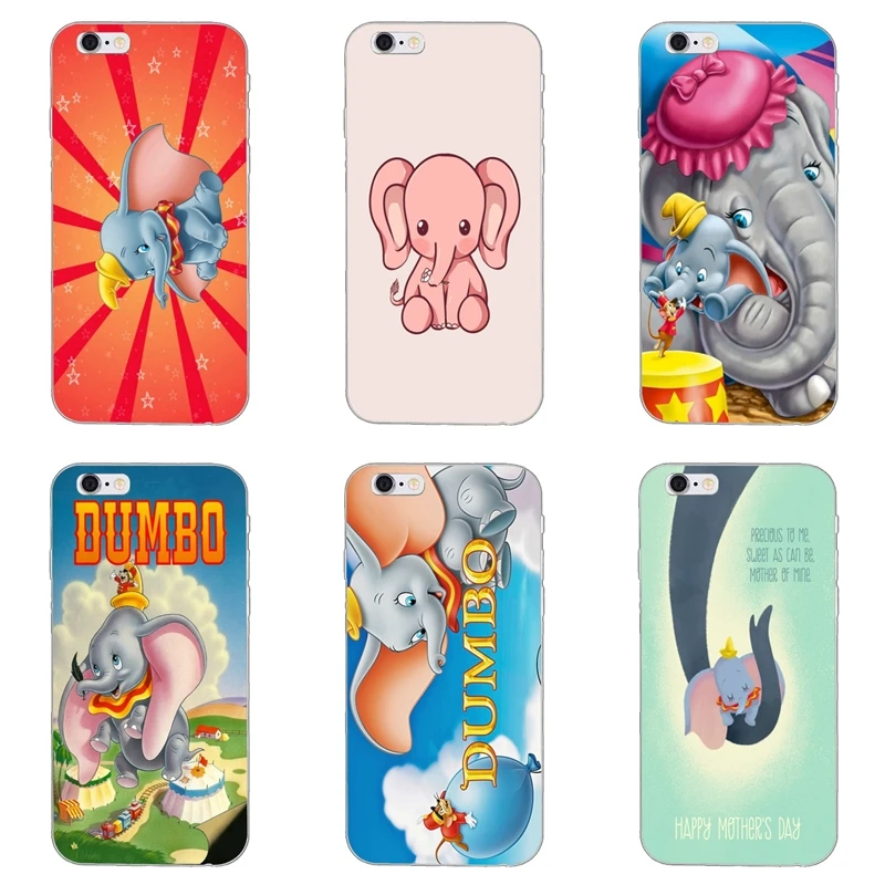 

For Huawei P smart P20 pro P10 Plus Honor 8 9 lite 6A 6 play 6C GR5 V8 cartoon cute Elephant Animation Dumbo Soft phone case