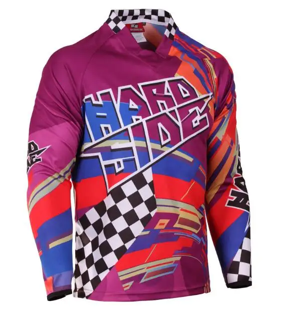 Новинка, футболка для мотогонок, длинный рукав, BMX DH, moto Jersey, moto cross jersey, для горного велосипеда, горного велосипеда, mtb jersey - Цвет: Send by picture 7