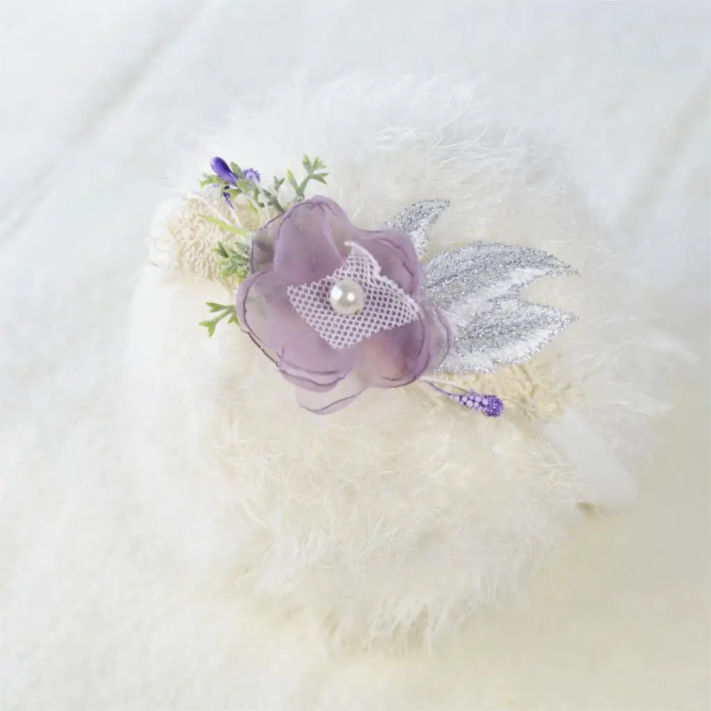 Light purple lace jungle flower Europe and America baby baby flower ~newborn photography headband flower props Original handmade