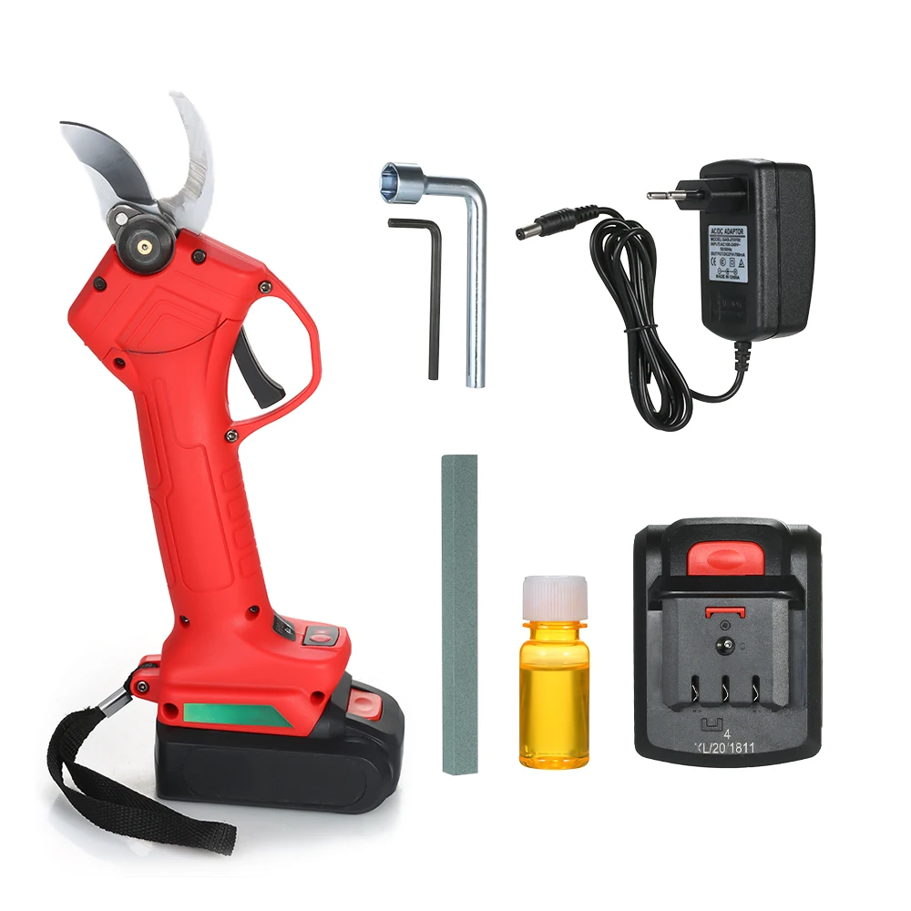 Electric Garden Pruner Tool Cordless Electric Rechargeable Lithium Pruning Shears Branch Cutter Grafting Tool  Garden Scissors
