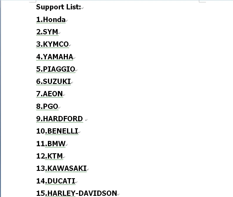 support list