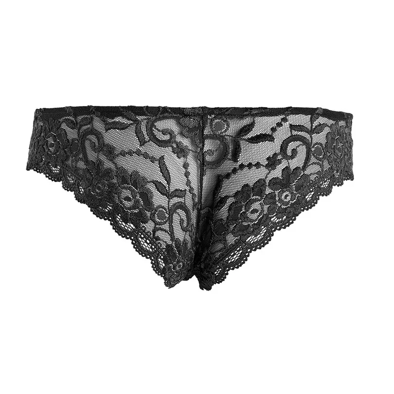 hosiery socks Sissy Lace Floral Sexy Panties Mens Briefs Gay Underwear Bulge Pouch Underpants Low Rise Briefs Sissy Lingerie for Man Nightwear c strings underwear