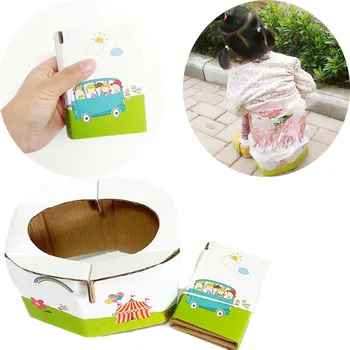 

Kids Baby Portable Potty Emergency Foldable Portable Child Toilet Travel Load-bearing 30kg