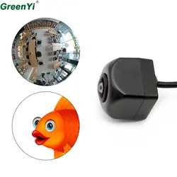 Зеленая Автомобильная камера заднего вида ночного видения Водонепроницаемая широкоугольная камера заднего вида HD MCCD процессор