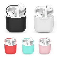 Мягкий силиконовый чехол для Airpods ультра тонкий ударопрочный наушник защитный чехол водонепроницаемый для apple air pods гарнитура аксессуары