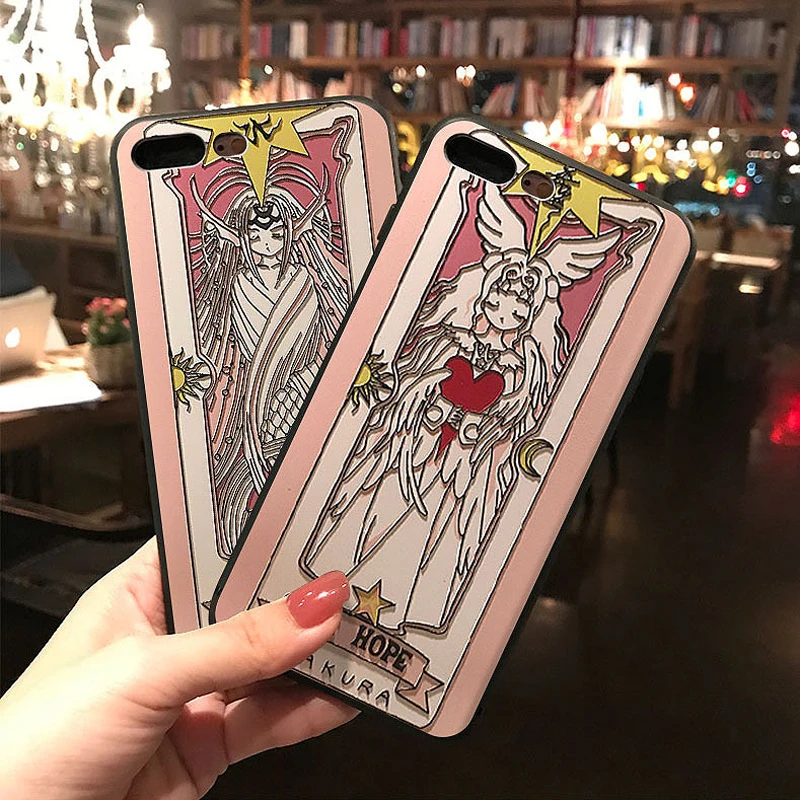 

Card Captor Sakura Phone Case for iPhone XS MAX XR Coque Soft Silicone TPU Back Cover for iPhone X 8 7 6S 6 Plus Capa Fundas