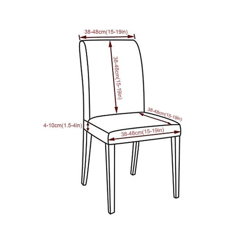 Накидка на стул из спандекса эластичная съемный чехол для стула тянущийся анти-грязный свадебные чехлы на сиденья обеденный housse de кресло Giovanni для 1/2/4/6 шт