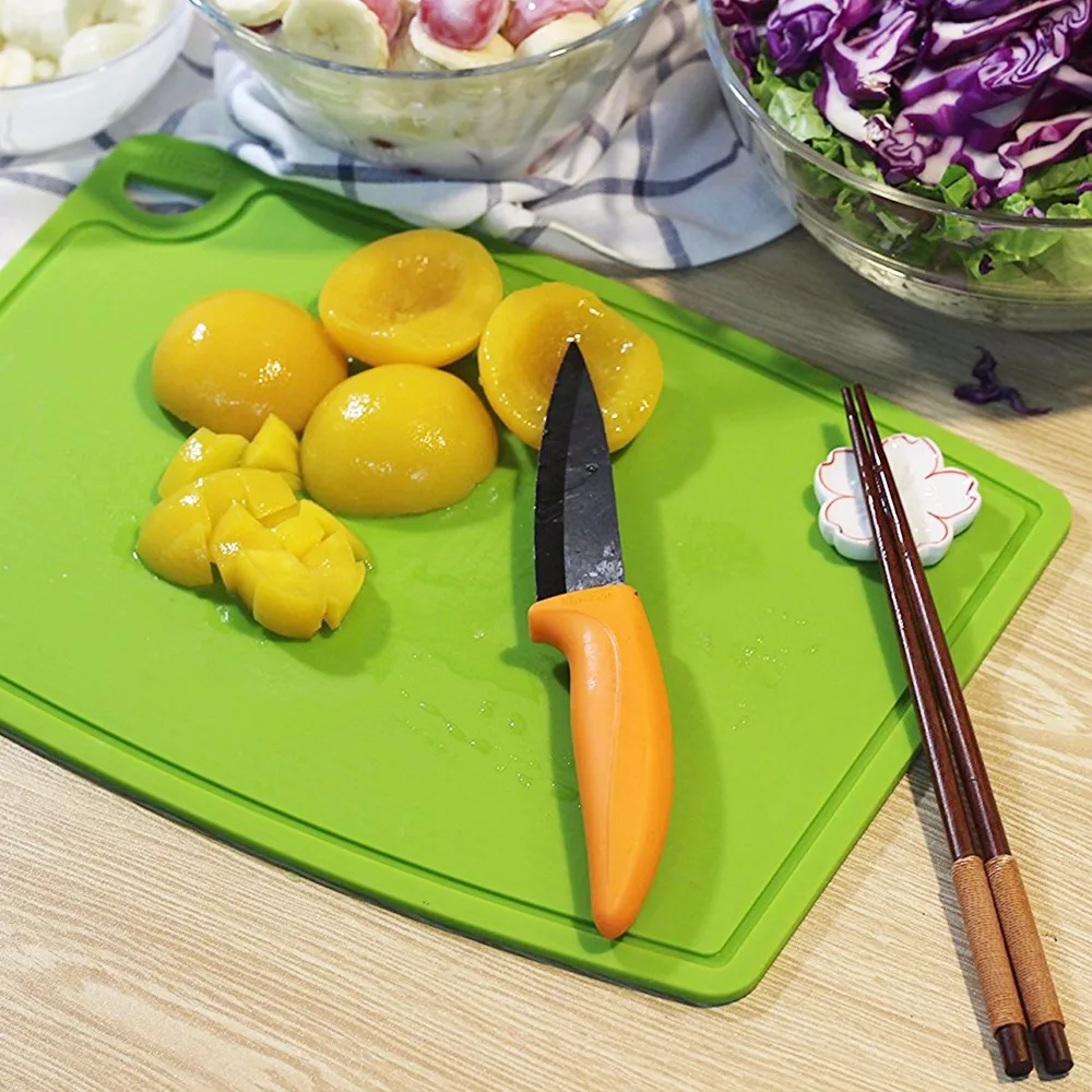Liflicon Silicone Chopping Board 9.1x 7.1Non-slip Cutting Board Flexible  Tableware Mats for Fruit