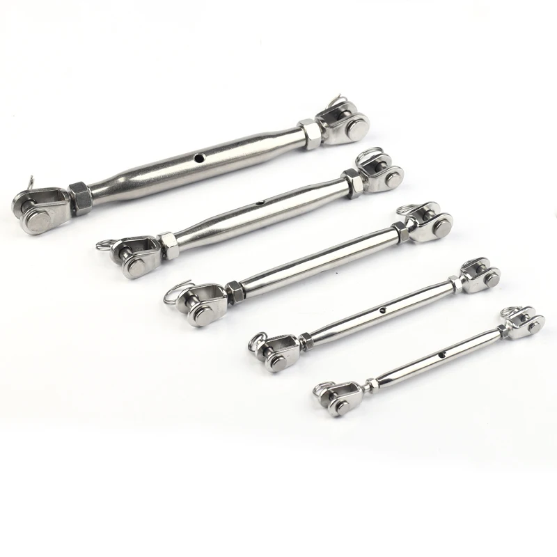 M5 316 Stainless Steel Rigging Screw Closed Body Jaw Turnbuckle 136mm 