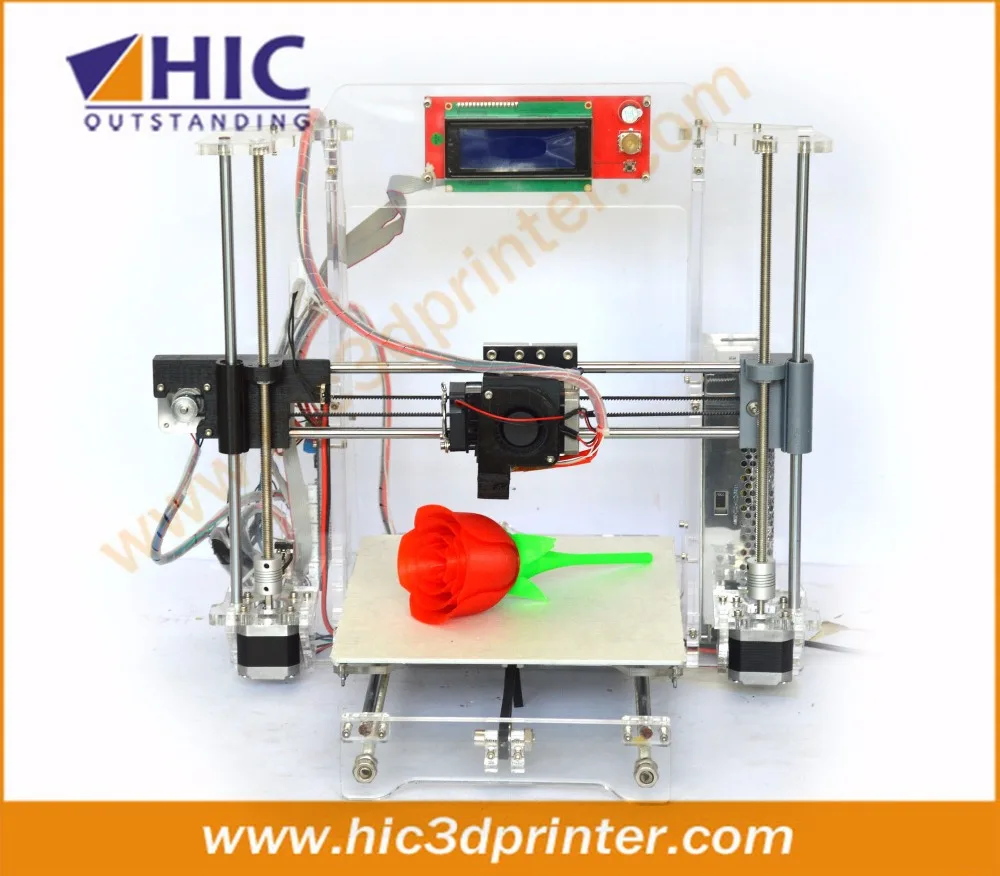 HIC 3DP-08C High Precision Acrylic Frame Prusa i3 3D Printer