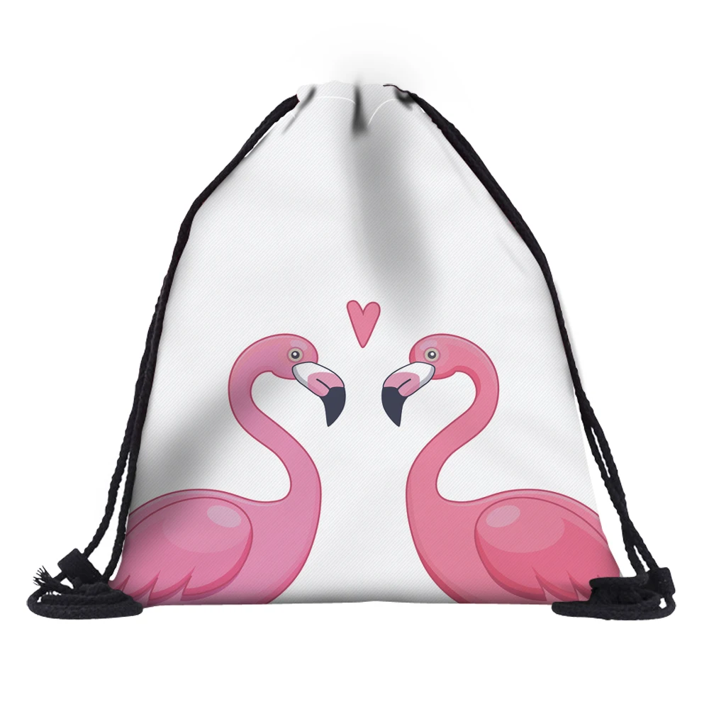 Deanfun 3D сумки с принтом со шнурком Фламинго сердце для женщин мода путешествия на пляже 60089