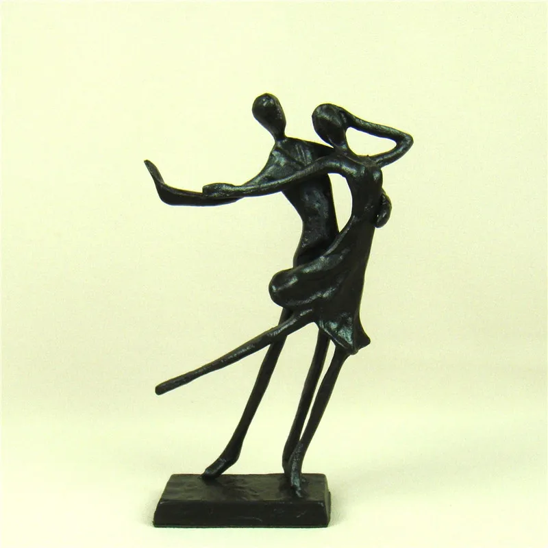 

Modern Abstract Waltz Dancing Statuette Metal Deut Dance Character Figurine Decor Gift Craft Ornament Accessories Furnishing
