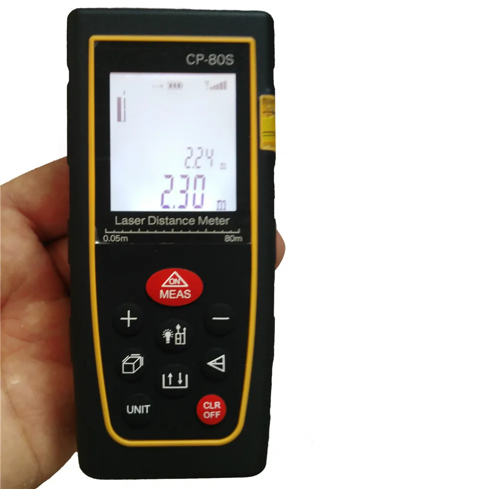 Retail package Free Shipping CP-80S 80m (131ft) Laser distance meter bubble level Rangefinder Range finder Retail package Free Shipping CP-80S 80m (131ft) Laser distance meter bubble level Rangefinder Range finder