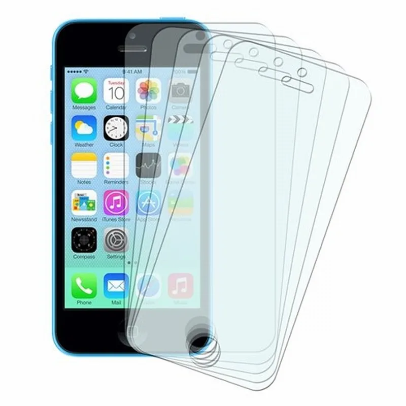 

Ascromy 5PCS Screen Protectors for Apple iPhone 5 5S 5C SE 4 4S 6 7Plus 6S 8 Protective Film Cover Protection Phone Accessories