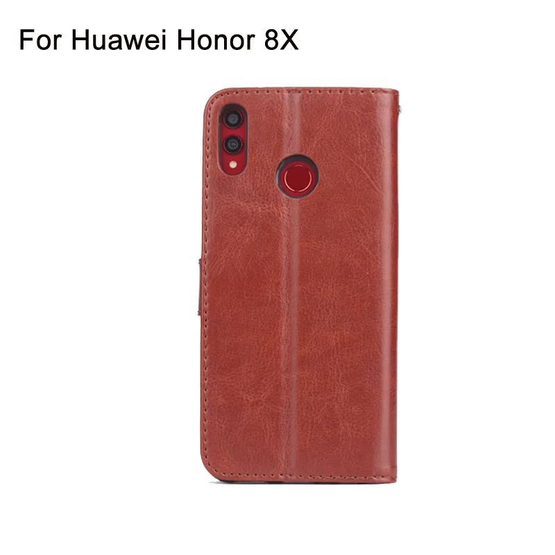 

For Huawei Honor 8X Case Cover Book Flip Luxury PU Leather Soft TPU Silicone Back Cover For Honor 8X Phone Cases Cash Holder
