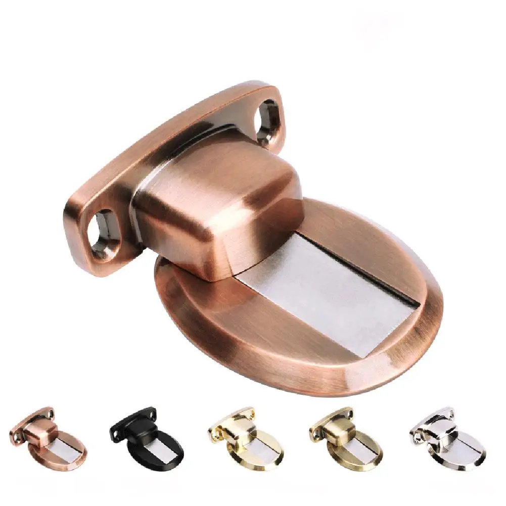 

Zinc Alloy Perforation Free Invisible Suction Door Collision Anti - Collision Door Stop Dual - Use Door Resistance Strong Magnet