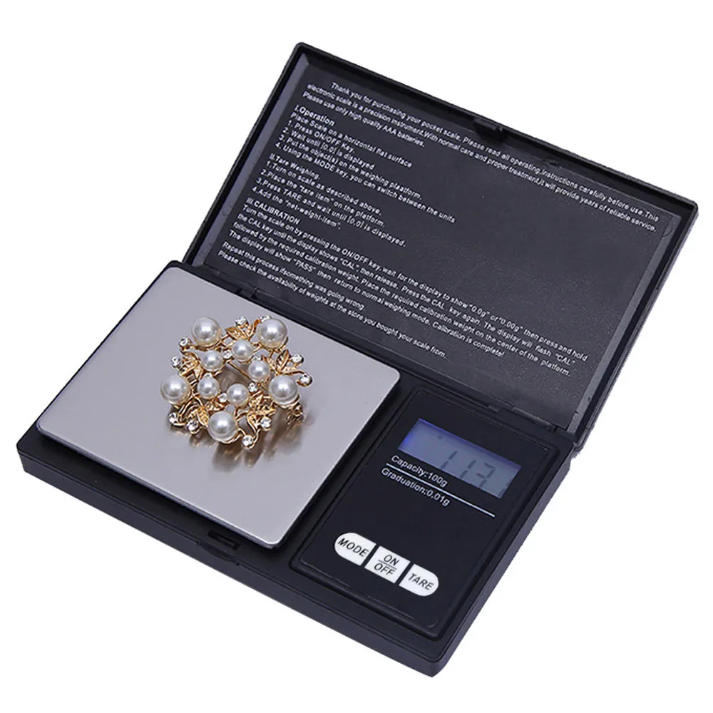 

0.01g Hand Precision Mini Libra LCD Gold Jewellery Balance 100g Digital Scale Weight Weighing Electronic Jewelry Pockets Scales